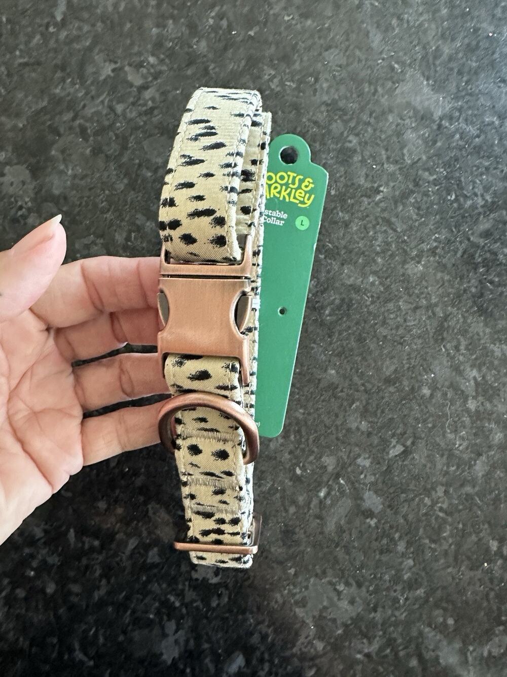 BOOTS & BARKLEY Adjustable Dog Collar Sz L